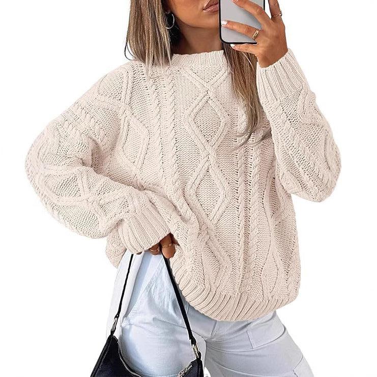 Pull torsadé ample