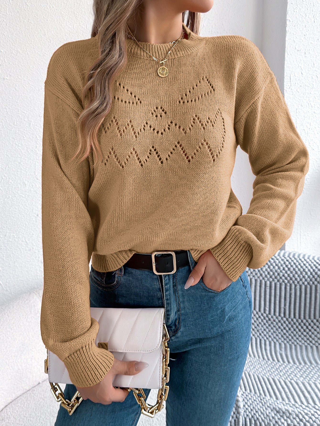 Pull Halloween lanterne ajourée