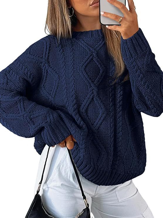 Pull torsadé ample
