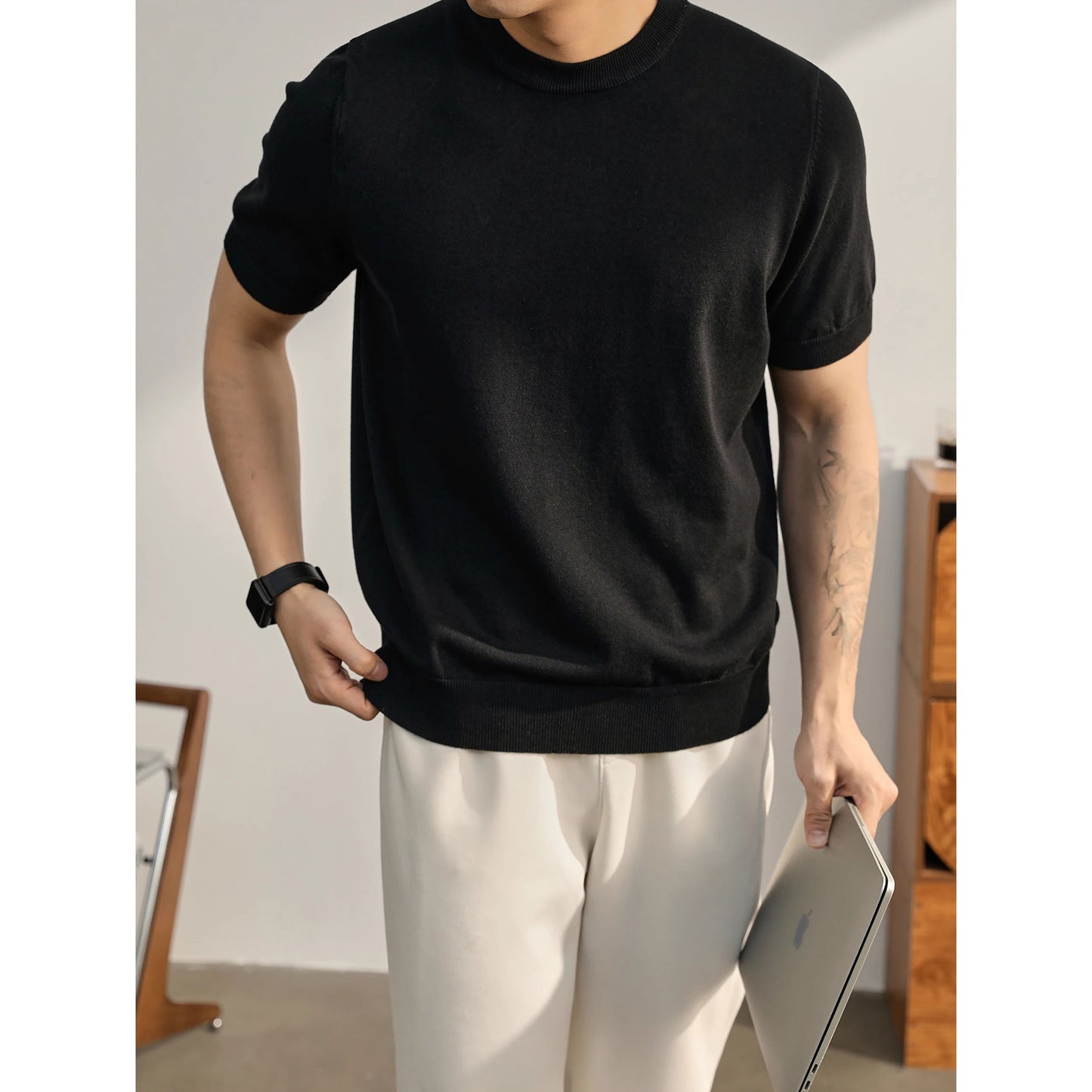 T-shirt épais et décontracté