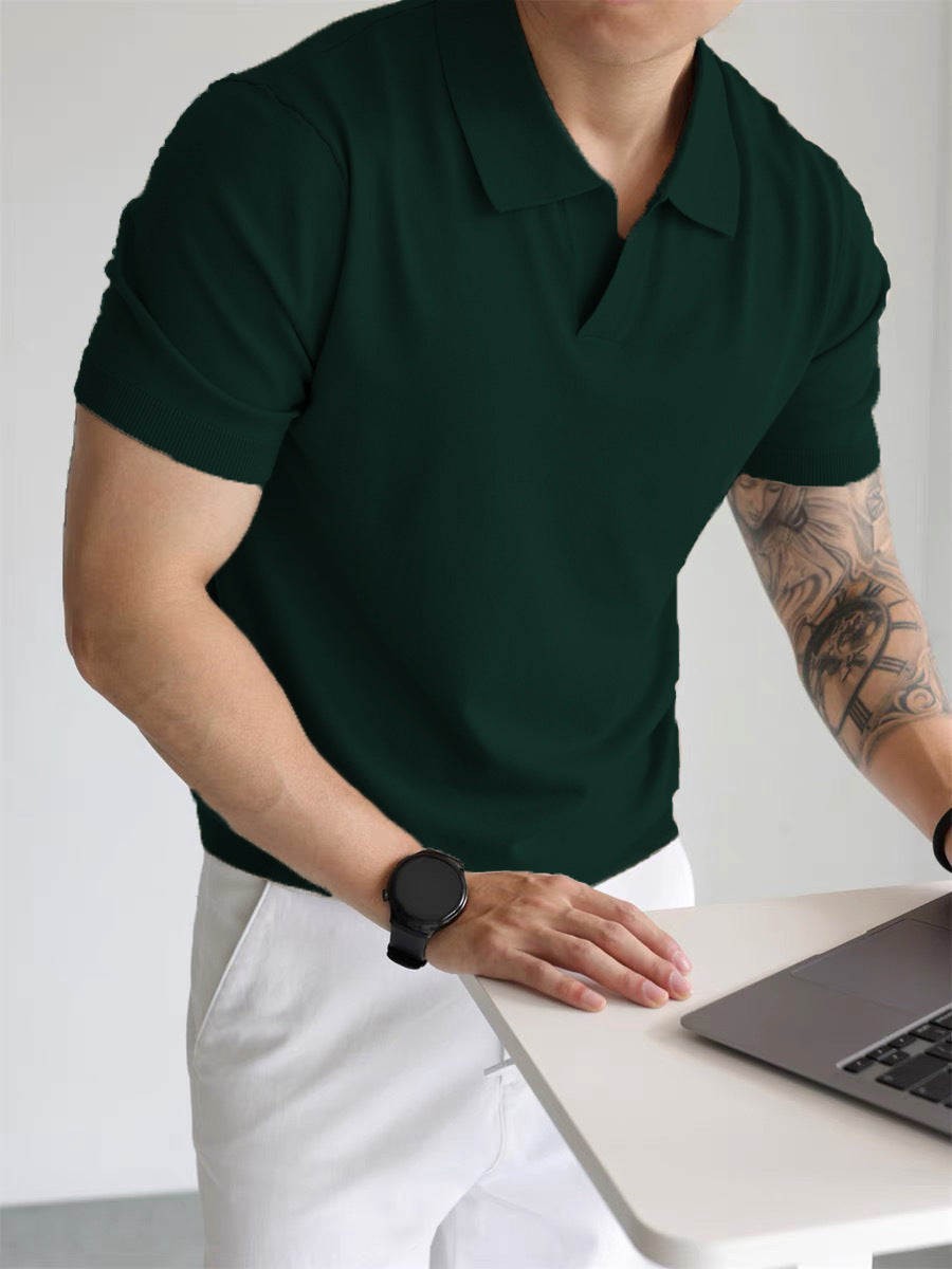 T-shirt à revers amples pour homme
