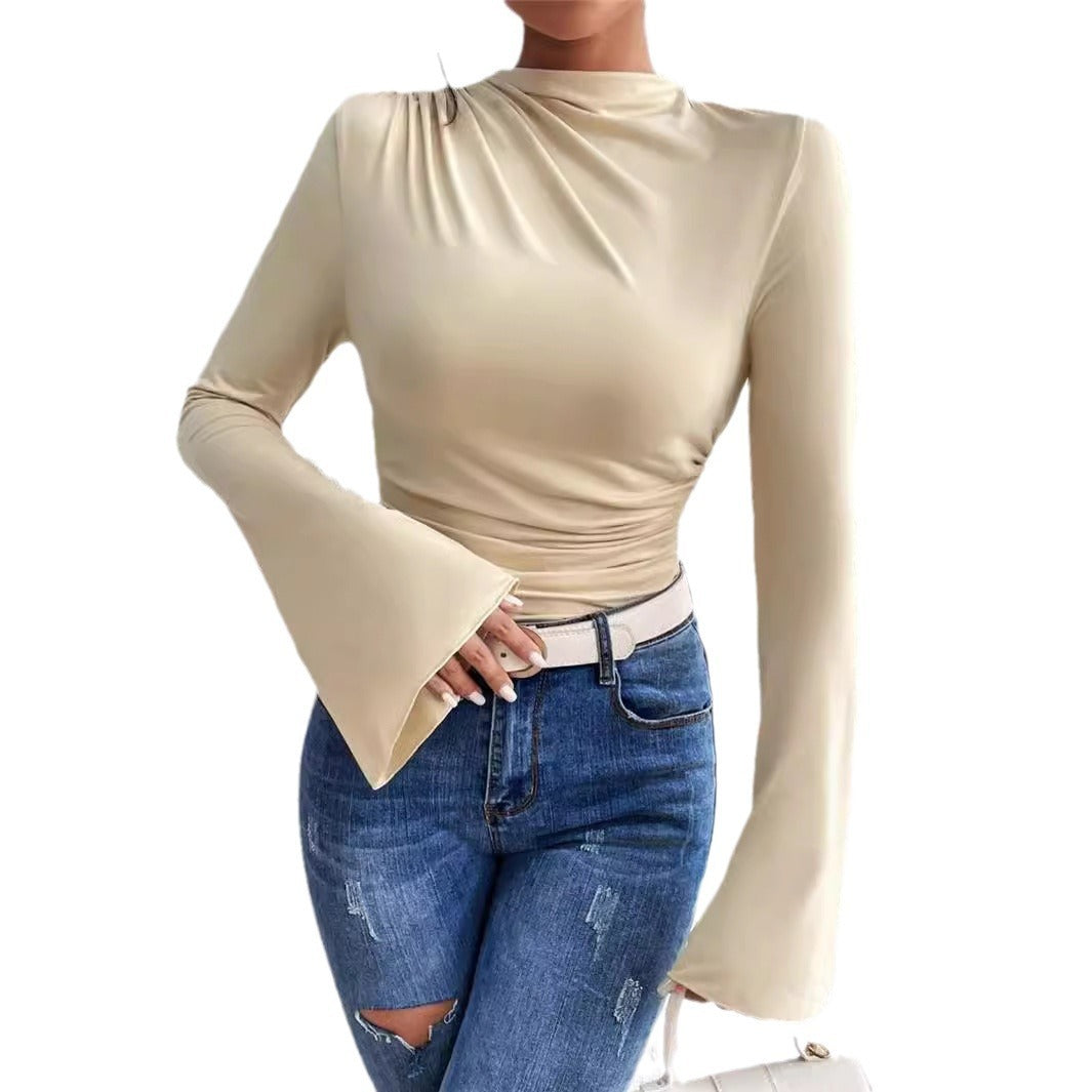 Pull slim à manches cloche