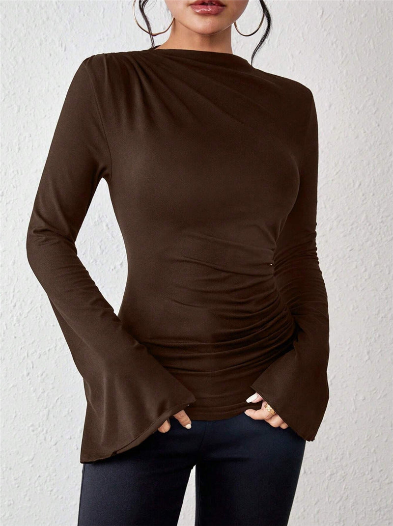 Pull slim à manches cloche