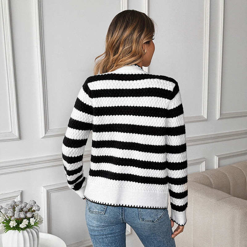 Gilet à rayures noires
