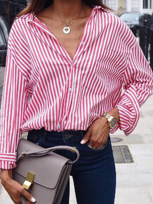 Chemisier rose décontracté