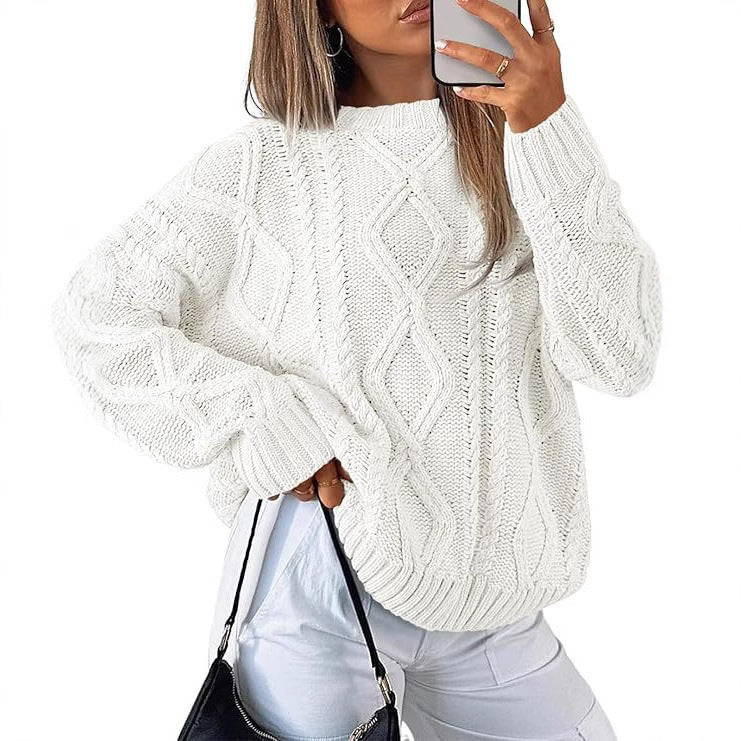 Pull torsadé ample