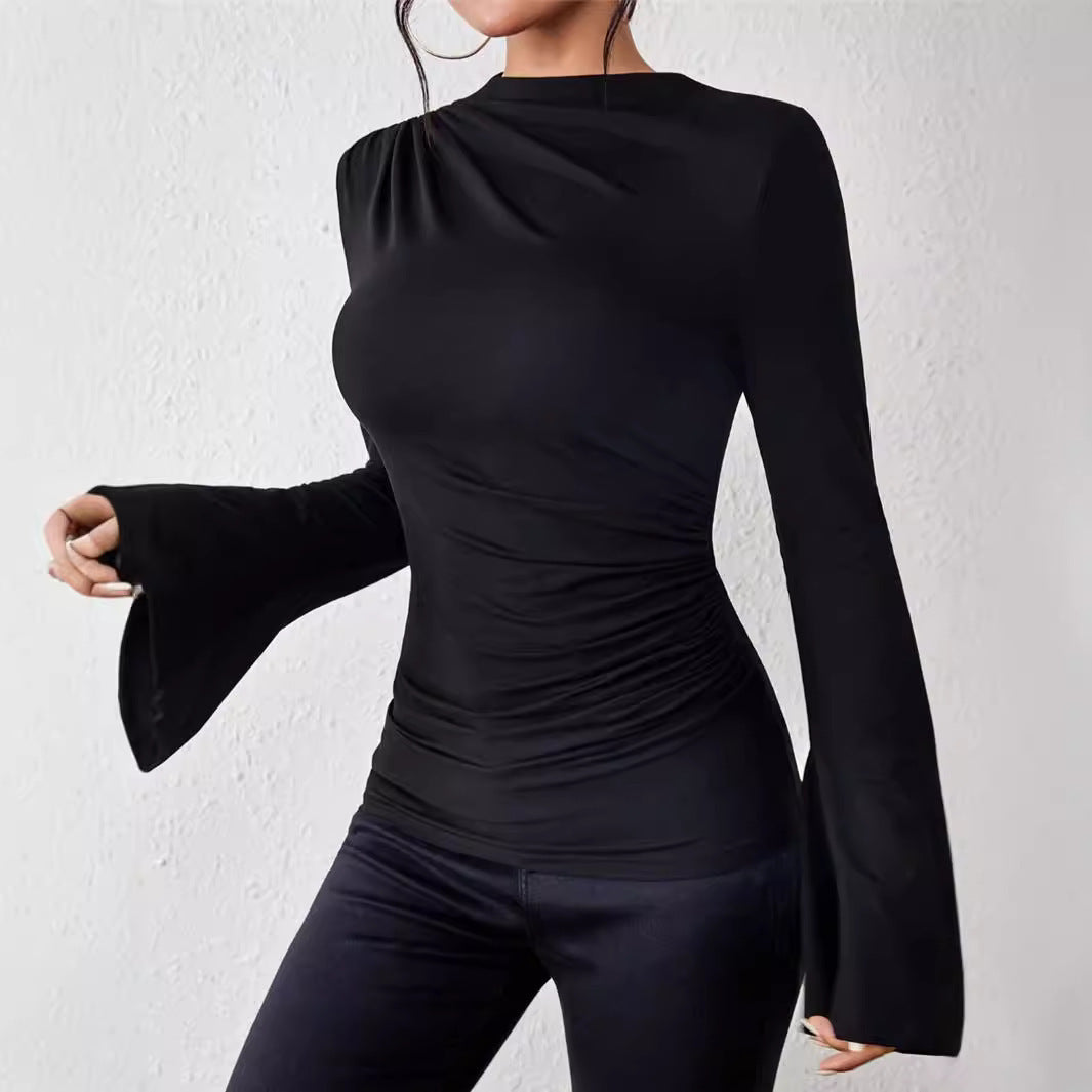 Pull slim à manches cloche