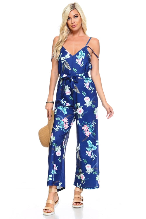 Combinaison débardeur à fleurs pour femme