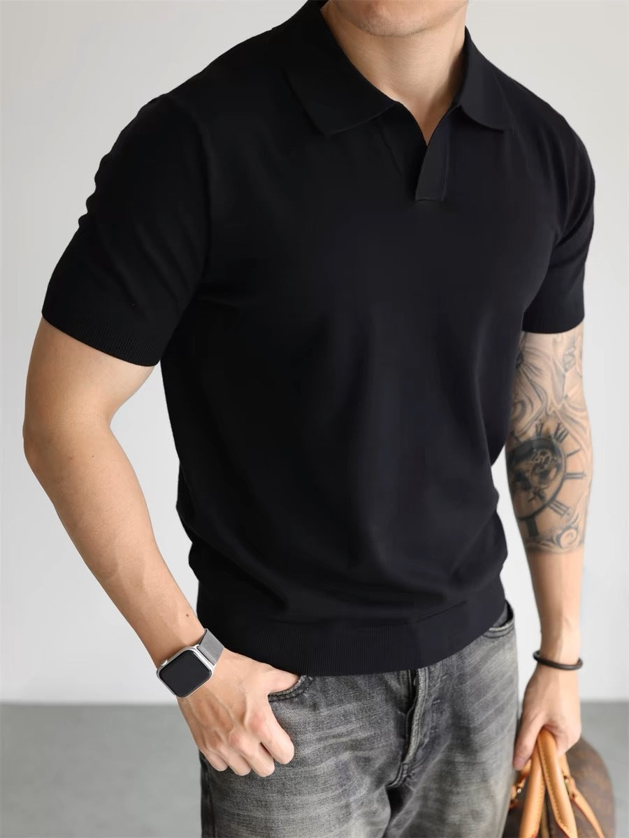 T-shirt à revers amples pour homme