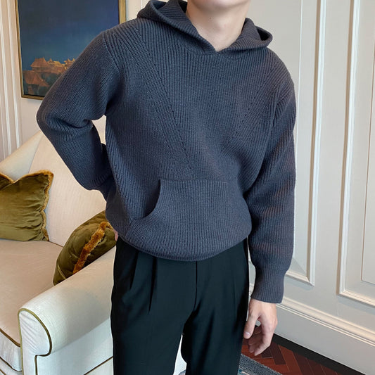 Pull à capuche homme style coréen tendance