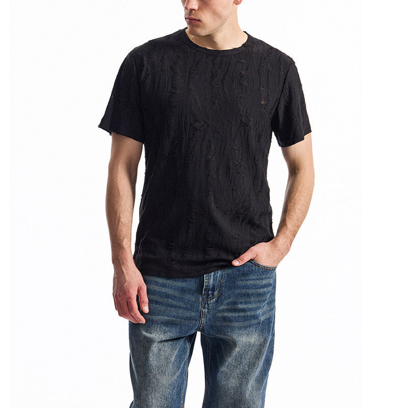 T-shirt à manches mi-longues amples