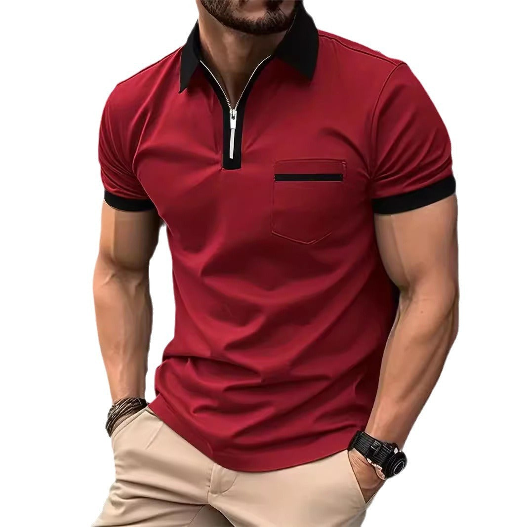 T-shirt décontracté à poche poitrine