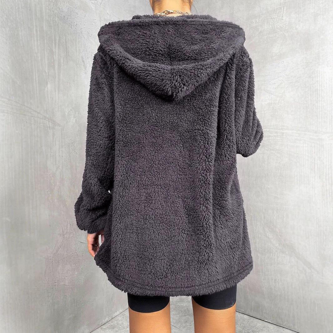 Veste à capuche épaisse et décontractée