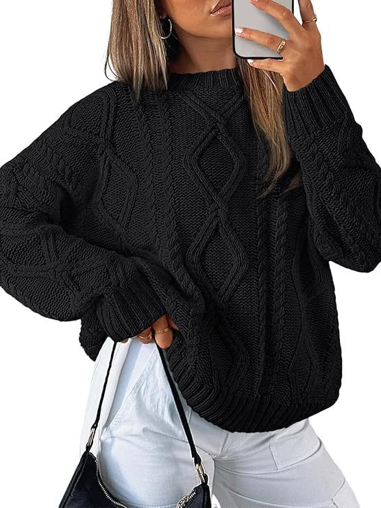 Pull torsadé ample