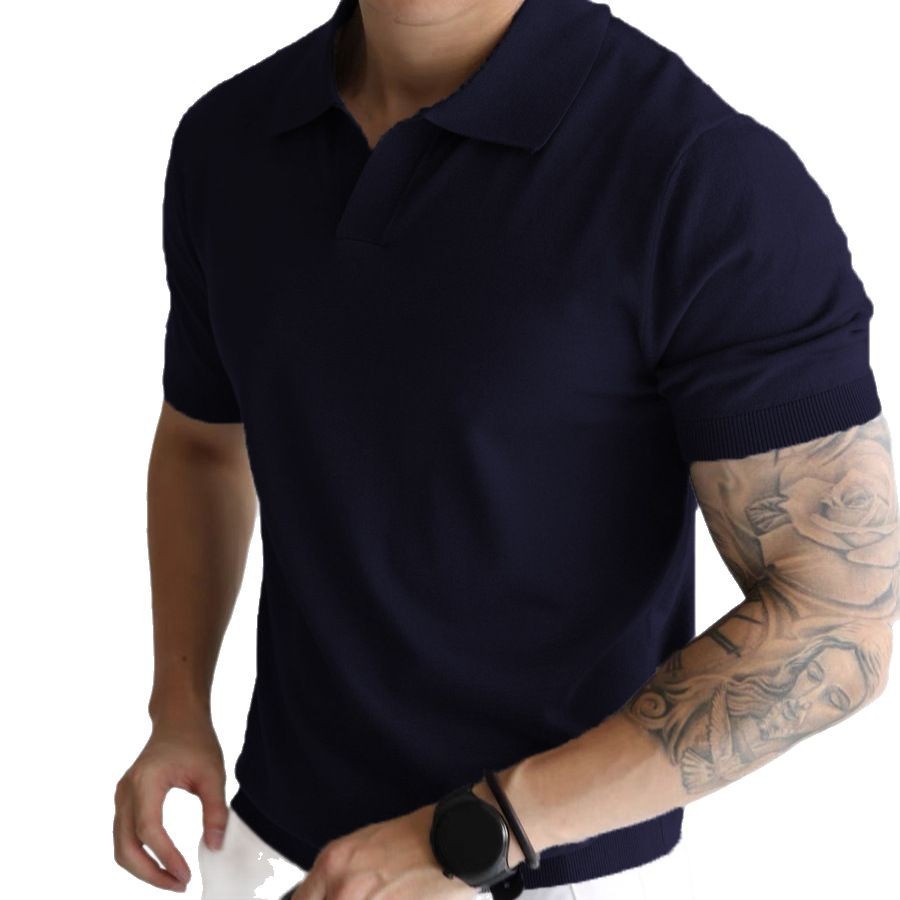 T-shirt à revers amples pour homme