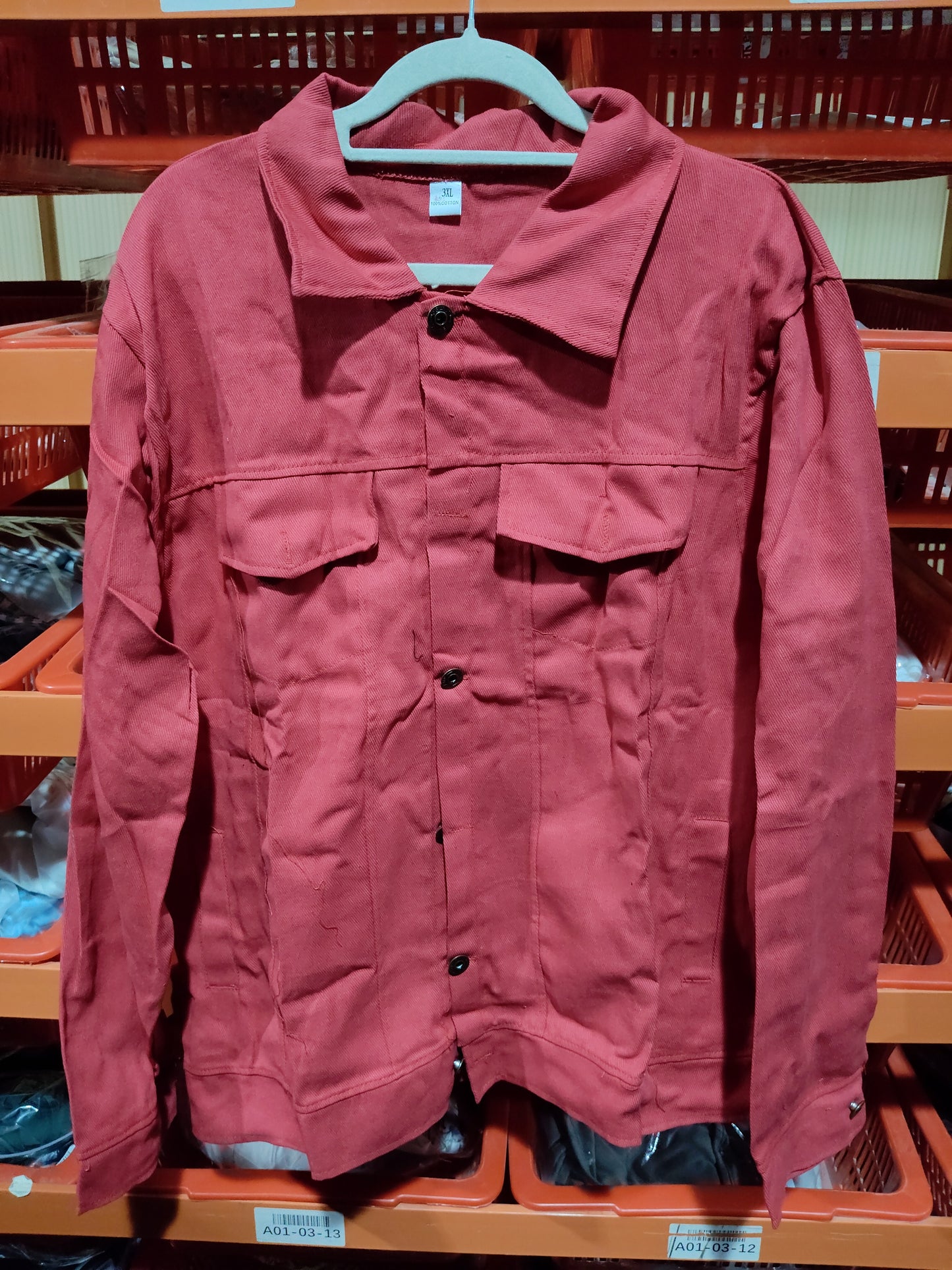 Veste décontractée en jean pour homme, chemise boutonnée