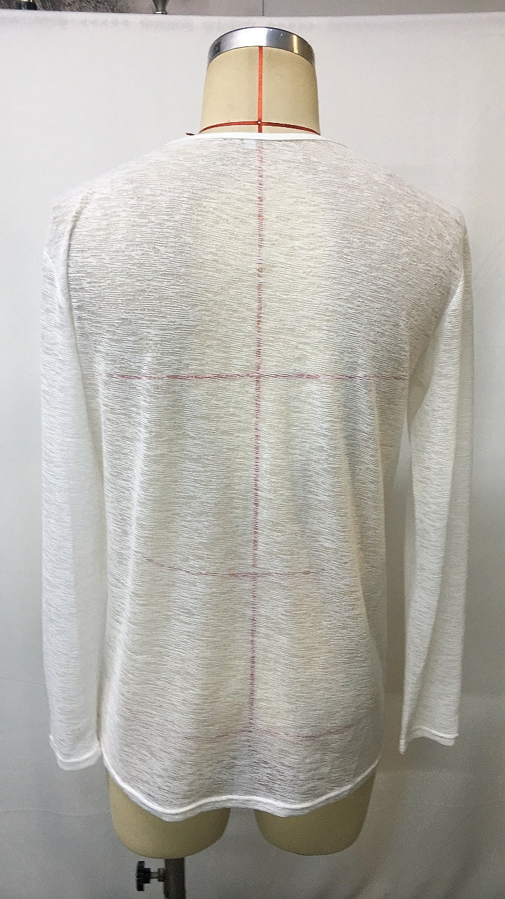 T-shirt à manches longues pour homme, couleur unie, fin et respirant