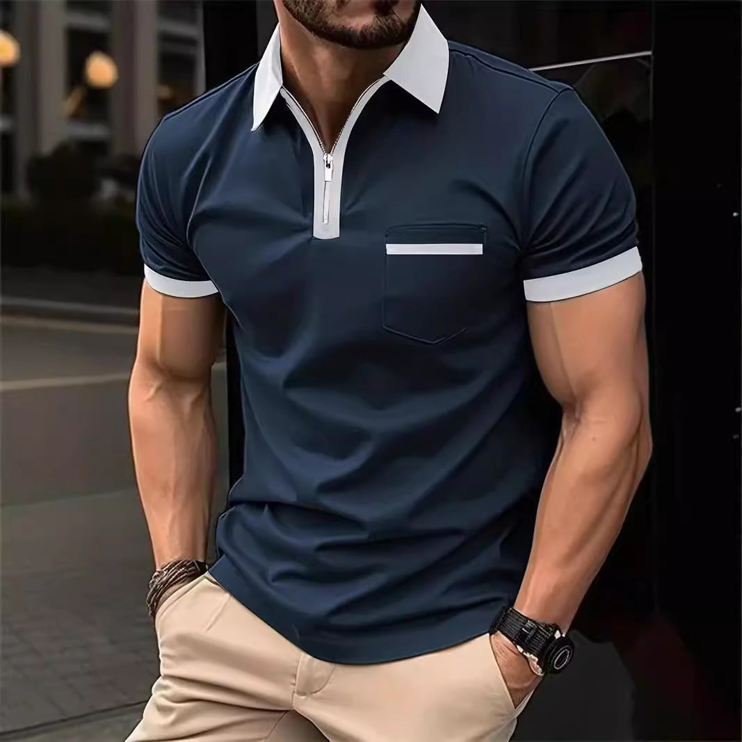 T-shirt décontracté à poche poitrine