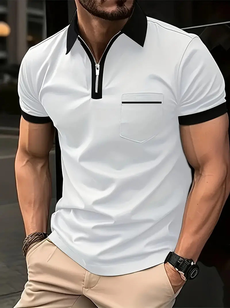 T-shirt décontracté à poche poitrine