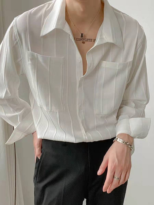 Chemise rayé avec poche