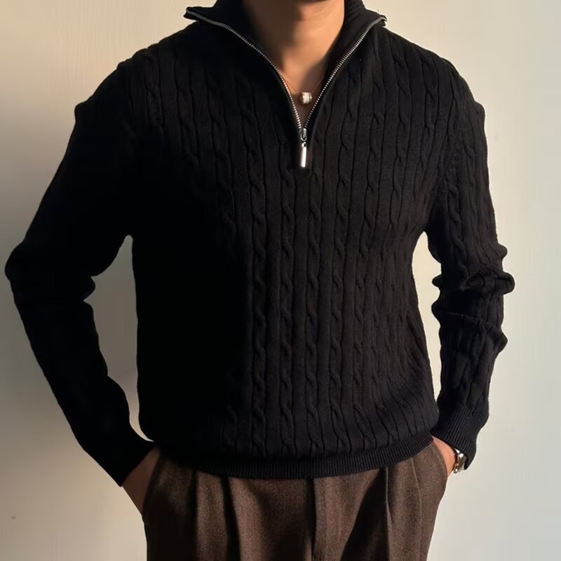 Pull en tricot fermeture