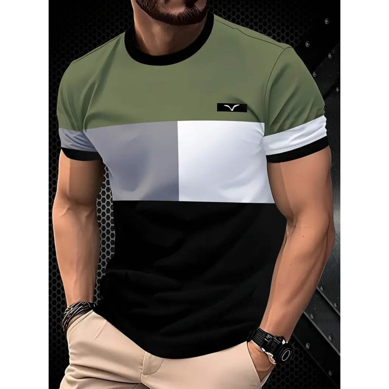 T-shirt à manches courtes style décontracté, impression numérique 3D