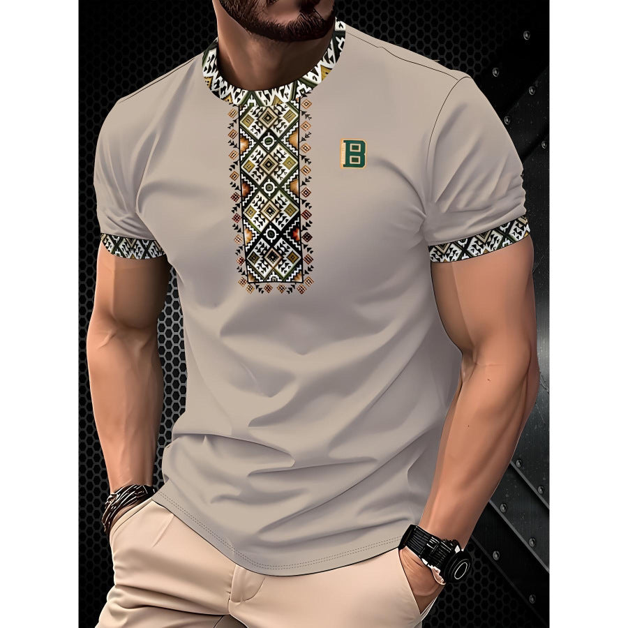 T-shirt à manches courtes style décontracté, impression numérique 3D