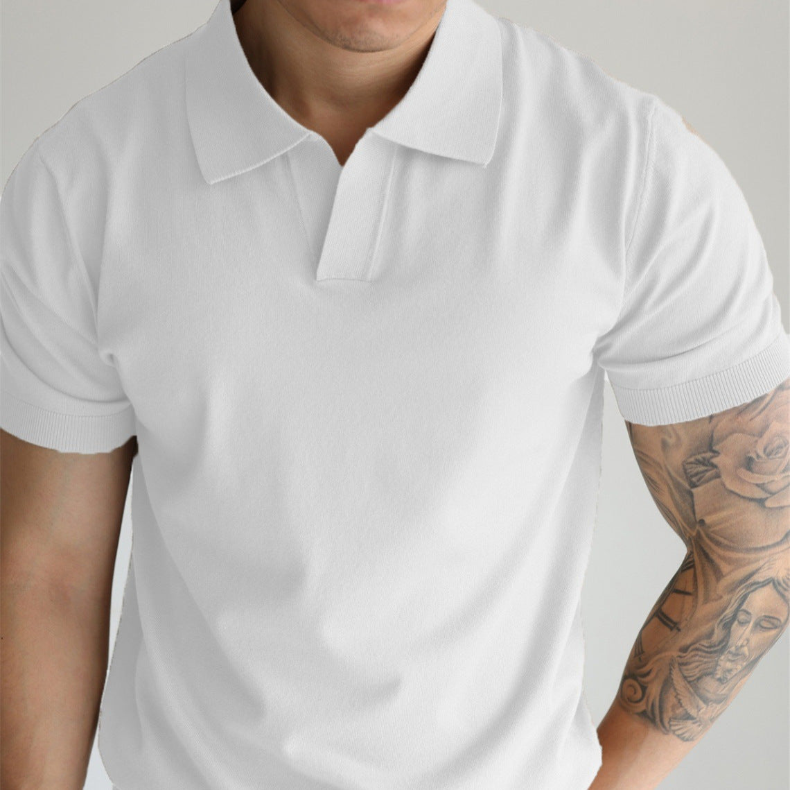 T-shirt à revers amples pour homme