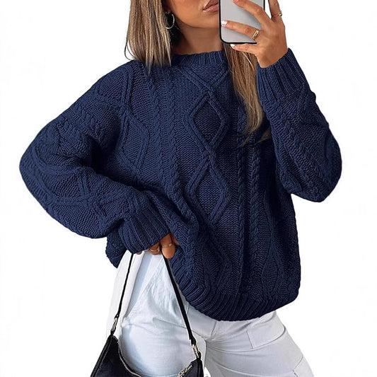 Pull torsadé ample