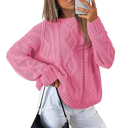 Pull torsadé ample