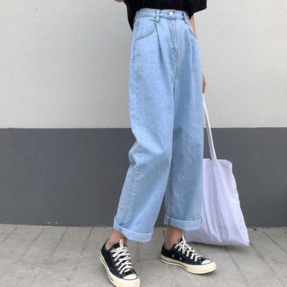 Jeans amples et décontractés, style rétro