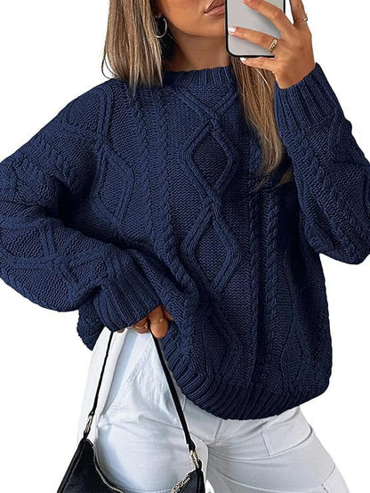 Pull torsadé ample