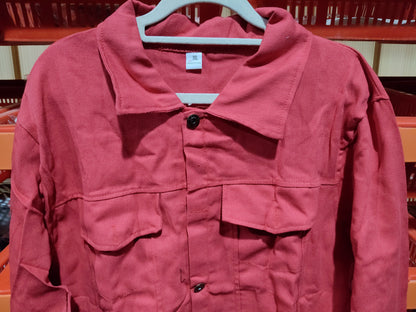 Veste décontractée en jean pour homme, chemise boutonnée