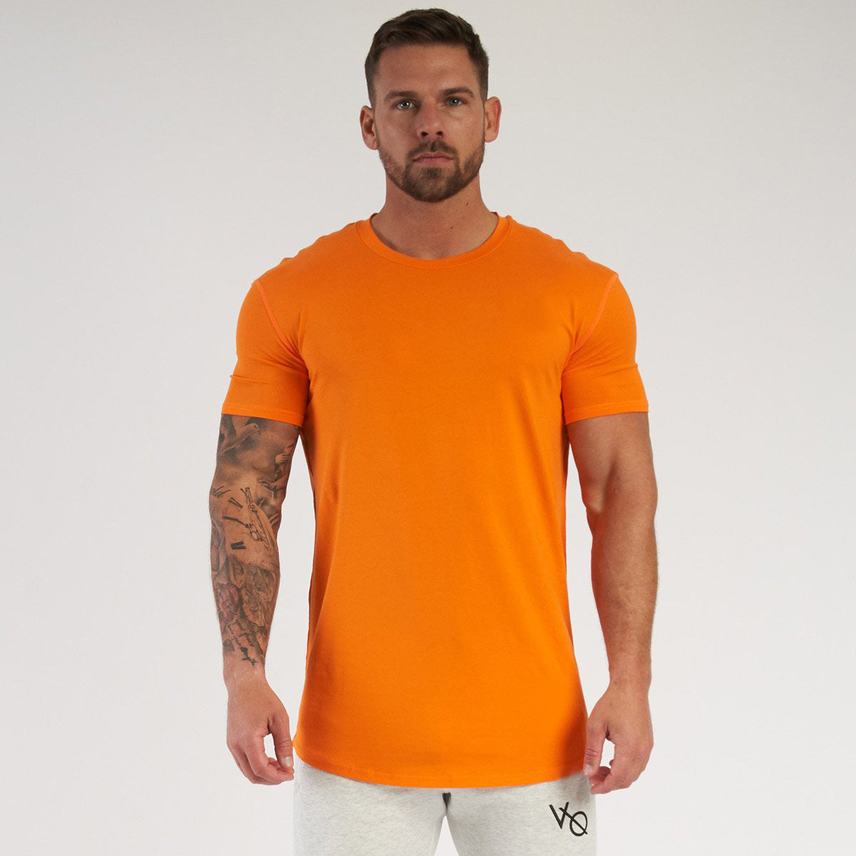T-shirt léger à manches courtes, couleur unie
