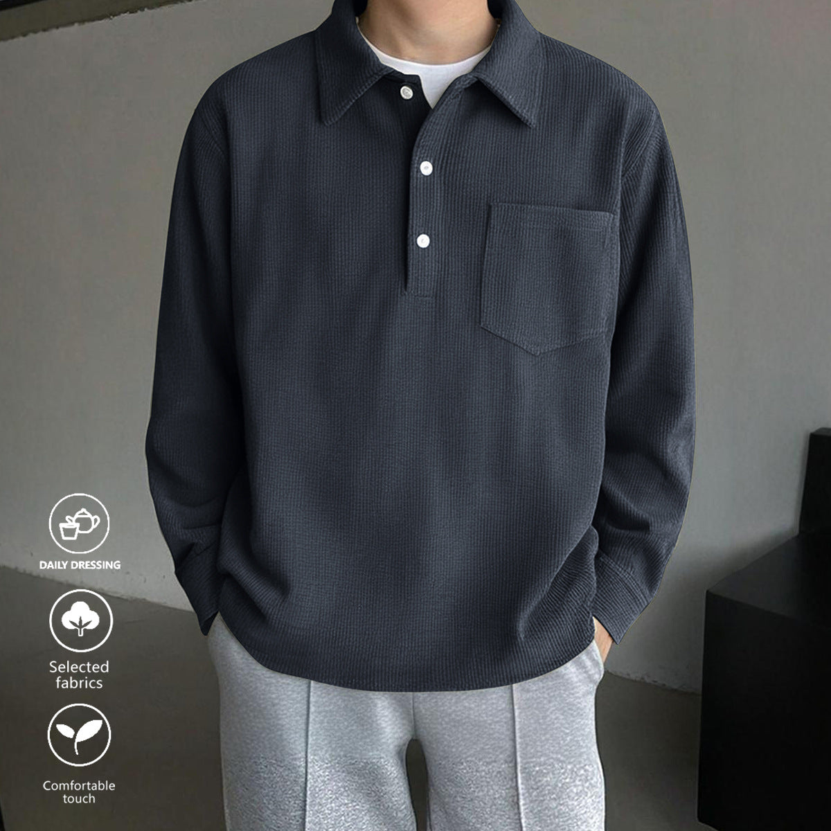 Chemise rétro décontractée