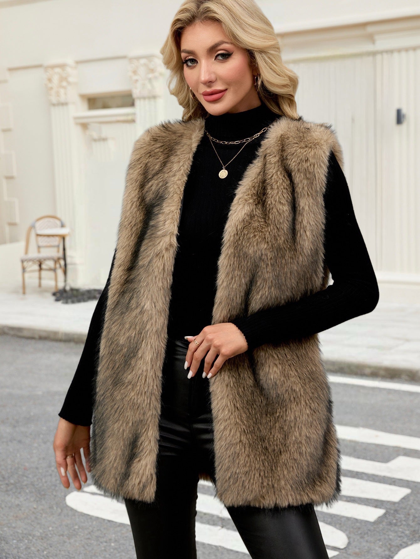 Gilet polaire haut de gamme, chaud et tendance