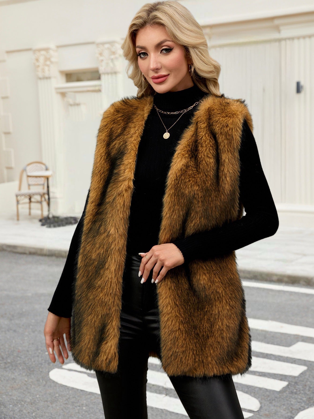 Gilet polaire haut de gamme, chaud et tendance