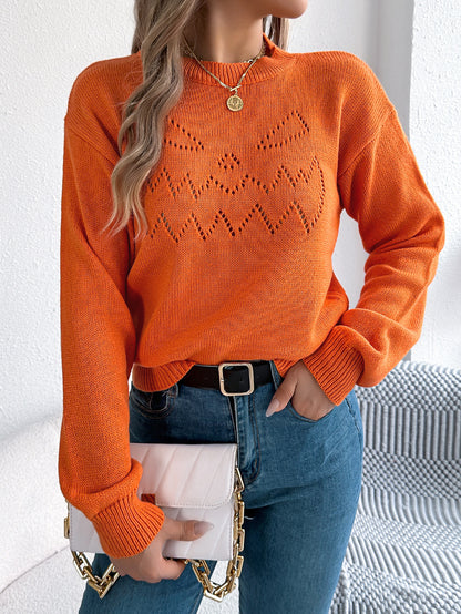 Pull Halloween lanterne ajourée