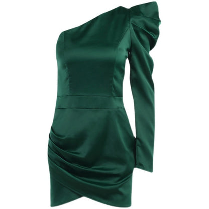 Robe de soirée asymétrique courte
