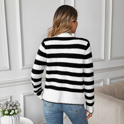 Gilet à rayures noires