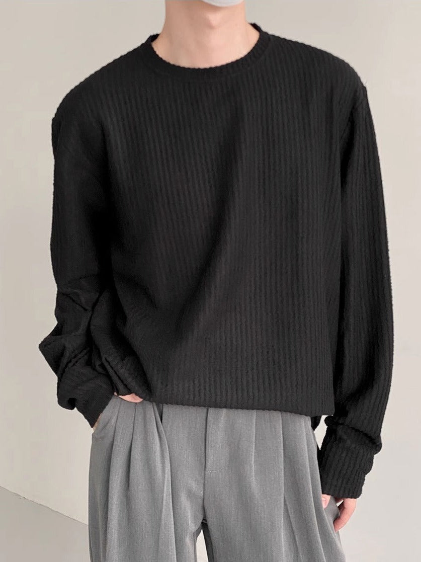 Pull à rayures décontractée ample