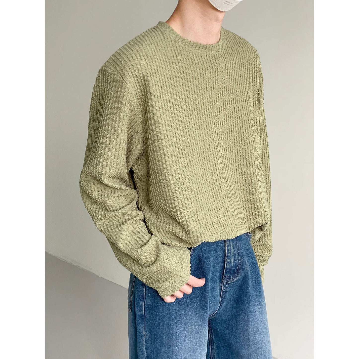 Pull à rayures décontractée ample