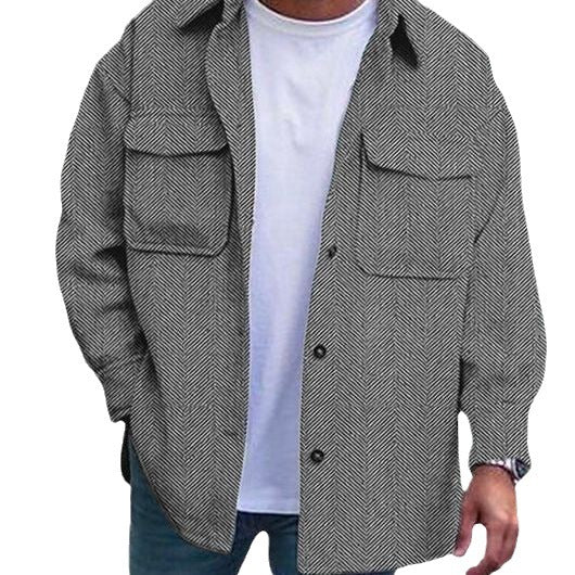 Manteau homme col polo