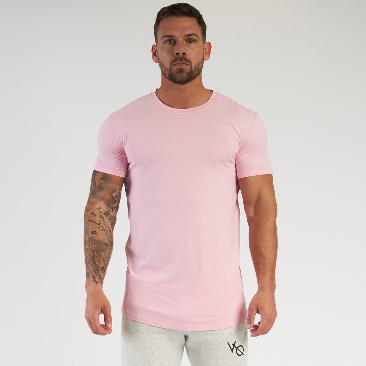 T-shirt léger à manches courtes, couleur unie