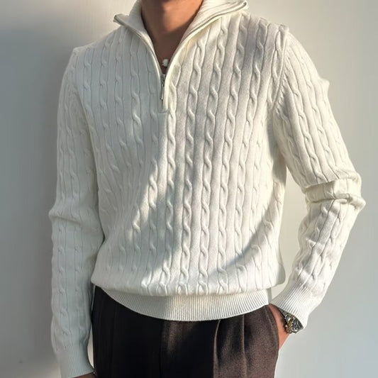 Pull en tricot fermeture