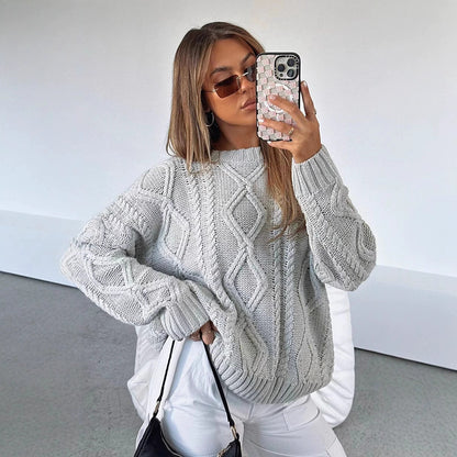 Pull torsadé ample