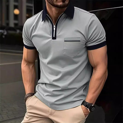 T-shirt décontracté à poche poitrine