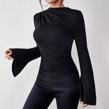 Pull slim à manches cloche