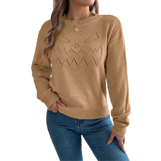 Pull Halloween lanterne ajourée