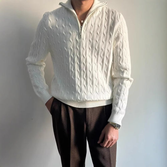 Pull en tricot fermeture